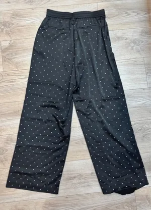 House of Harlow Black Rhinestone Crop Top & Wide Leg Pants Set – M thumbnail 5