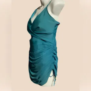 NWT Blooming Jelly Womens 1 Piece Tummy Control Twist Front Swim Dress Swimsuit thumbnail 8