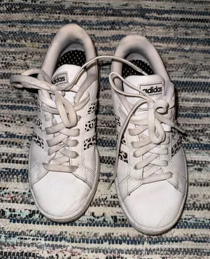 Adidas Grand Court Sneakers Cheetah Leopard Print White 7 thumbnail 1