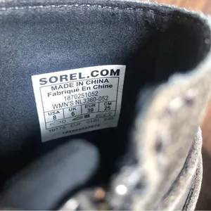 SOREL • Joan of Arctic Wedge II bootie buckle Quarry leather grey ankle short thumbnail 7