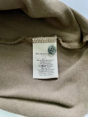 Women’s Olive Green Burberry Polo Shirt Size Medium thumbnail 5