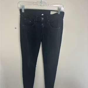Rag & Bone JEAN Women 24 Skinny Indigo Blue Denim Pants Made in‎ USA thumbnail 2