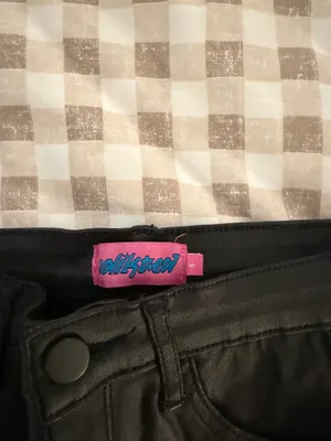 Edikted Black Leather Pants Flare thumbnail 3