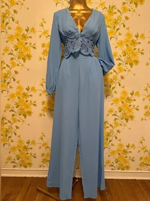 Nwt two piece wide leg pants and long sleeve matching top size M thumbnail 5