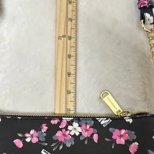 Steve Madden Black and Pink Floral Crossbody Bag thumbnail 9