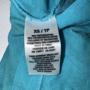 Y2K Vintage Aeropostale Blue Green Embroidered‎ Logo Cross Cross Tank Top thumbnail 12
