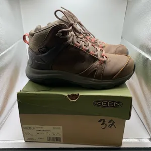 Keen Women's Terradora II Mid Waterproof size6.5 boots leather brown hiking 1695 thumbnail 3