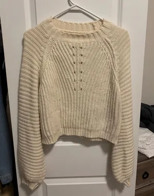 Debut Cream Sweater thumbnail 1