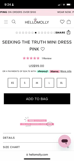 Hello Molly, Pink Cute Dress thumbnail 10