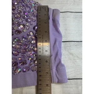 Women Lilac RHINESTONES Bustier SizeLARGE Festival Party Corset thumbnail 11