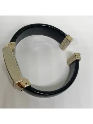 Studio women’s watch gold tone rhinestones 26mm quartz analog cuff band running thumbnail 9
