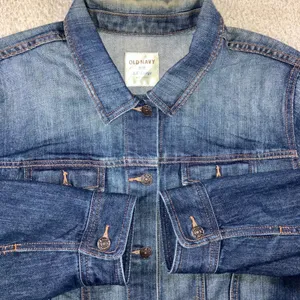 Old Navy Denim Trucker Jacket Women 2XL Blue Faded Utility Layering Outdoor thumbnail 15