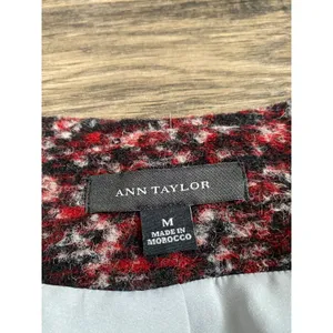 EUC Womens Ann Taylor wool blend blazer jacket multicolored size‎ M thumbnail 3