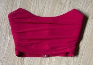 Oh Polly Red Crop Corset thumbnail 1