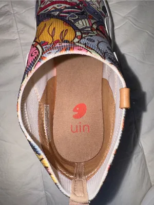 UIN Pink, Yellow & Blue Slip-On Paisley Chunky Sneakers thumbnail 5