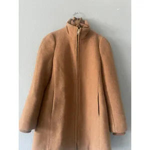 J.Crew Lodge Coat Italian Stadium-Cloth Wool Heather Brown Camel thumbnail 6