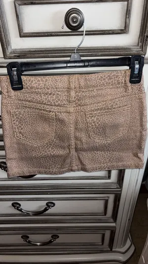 Animal print jean skirt Brown Size XS thumbnail 2