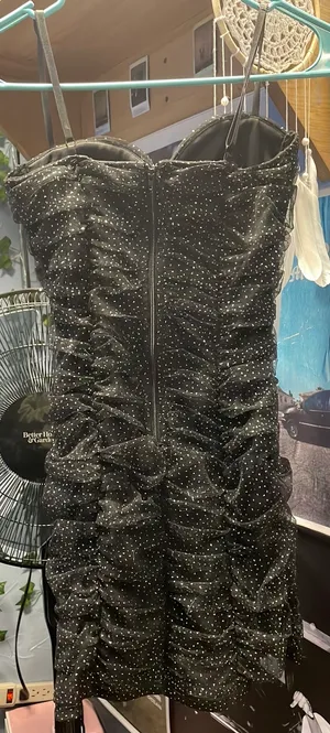 Windsor Black Ruffle Homecoming Dress thumbnail 4
