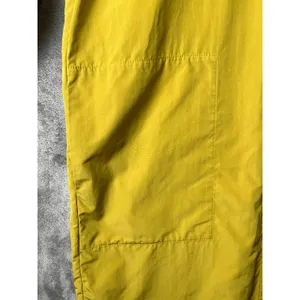 ACHRO Yellow Button Down Shirt Dress Size Lightweight Collared‎ 3/4 Sleeve Small thumbnail 3