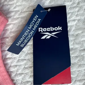NWT Reebok Sports Bra Womens S Pink Racerback Seamless Gym Yoga Activewear thumbnail 4