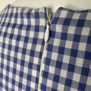 Shoshanna Gingham Check Tie Gilroy Dress Blue‎ White Size 12 $385 thumbnail 7