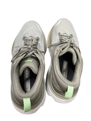 Hoka Bondi 8 wms gray green casual athletic running sneakers sz 9B SKU 10-209 thumbnail 13