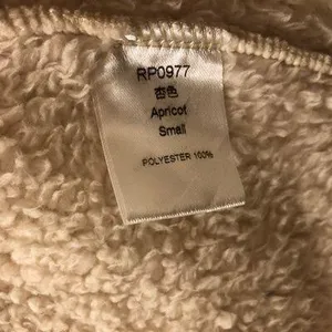 Sherpa Fleece Jacket Warm Long Sleeve Button Down Fuzzy Faux Wool with Pockets S thumbnail 11