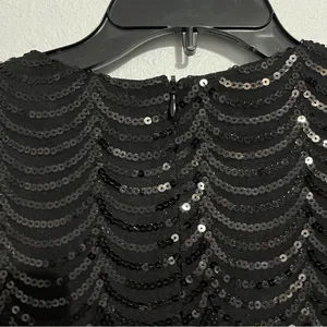 Lulu’s Star Dust Black Sequin Bodycon Dress Size XS thumbnail 5