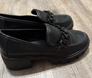 Madden Girl lug sole goth chain loafers Black thumbnail 2