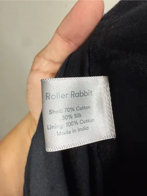 Roller Rabbit Wide Leg Cotton/Silk Blend Pants Size Medium thumbnail 5
