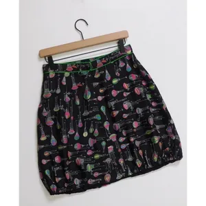 Anthropologie ANNA SUI Montgolfier Silk Skirt Hot Air Balloon Print Size 6 thumbnail 7