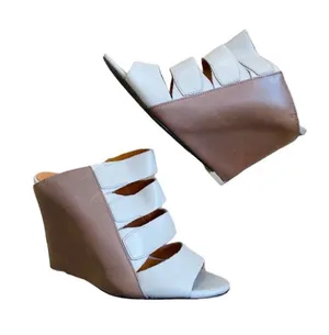 Rebecca Minkoff wedge strappy leather sandal thumbnail 1