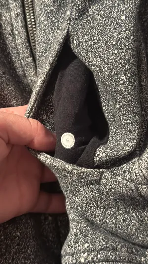 Lululemon black and white speckled full length scuba thumbnail 3