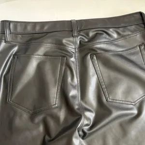 Abercrombie‎ & Fitch Vegan Leather 90s Straight Pant - Size 16. thumbnail 6