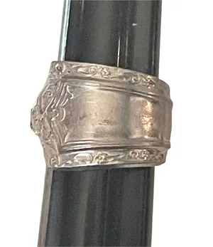 Vintage silver spoon ring thumbnail 4
