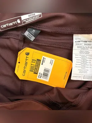 NWT Maroon Carhartt Women's Force Utility Leggings Medium thumbnail 2