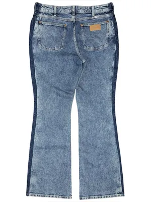 Wrangler NWOT Womens Two Tone Color Block High Rise Westward Bootcut Jeans 32x32 thumbnail 2
