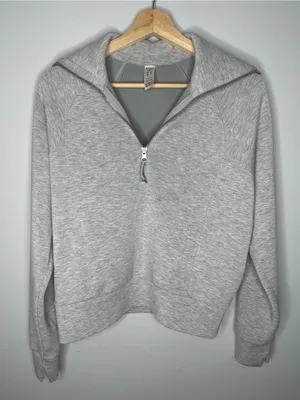 SPANX AirEssentials Half Zip Grey Pullover (X-Small) thumbnail 1