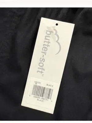 NWT Butter-Soft Black Scrubs Size M thumbnail 4