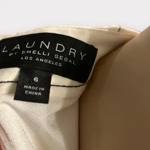 Laundry By Shelli Segal Womens Long Sleeve Shift‎ Marshmallow Ivory Size 6 thumbnail 8