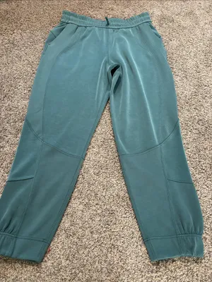 Lululemon Brushed Softstreme Ribbed High-Rise Jogger Green Jasper size 10 thumbnail 3
