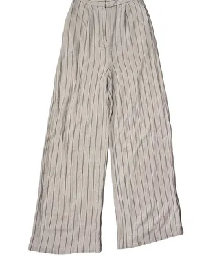Linen Blend Pinstripe Trousers - Tall thumbnail 5