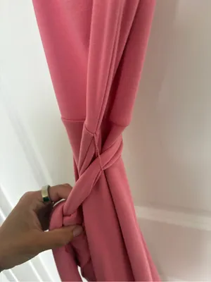 Aritzia Pink Square-Neck Ruched Tulip Mini Dress thumbnail 6