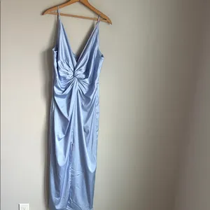 Abercrombie & Fitch Draped Twist-Front Maxi Dress Large thumbnail 2