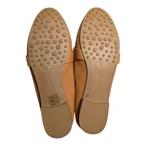 Donna Karan Thompson Turn Lock Buckle Camel Tan Leather Classic Loafers Sz 6 thumbnail 6