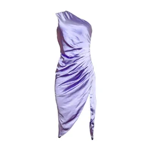 ELLIATT Cassini One Shoulder Dress, Lilac, Small thumbnail 14