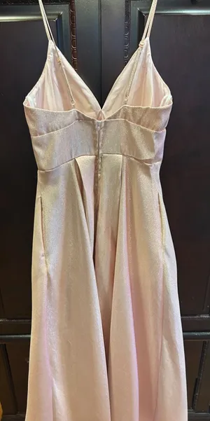 B. Smart Pink Sparkly Prom Dress thumbnail 5