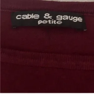 Cable & Gauge Burgundy Studded Sweater thumbnail 6