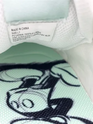 Disney White‎ Sneakers with Gold Mickey Accent and Mint Trim thumbnail 10
