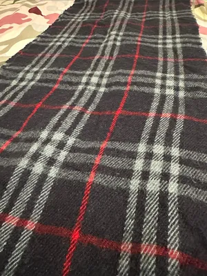 Burberry Vintage Plaid Wool Scarf Unisex thumbnail 4